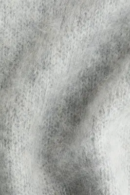 Top en mohair mélangé - Gris clair chiné — photo 3