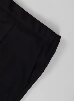 Pants with Deep Pleats in Black Serge — photo 3