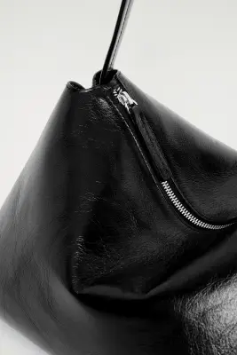 SAC PORTÉ ÉPAULE PAVILION - CUIR - NOIR — photo 5