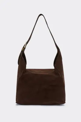 Sac Gala croûte de cuir moka — photo 4