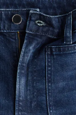 Wide High Jeans - Bleu denim délavé — photo 5