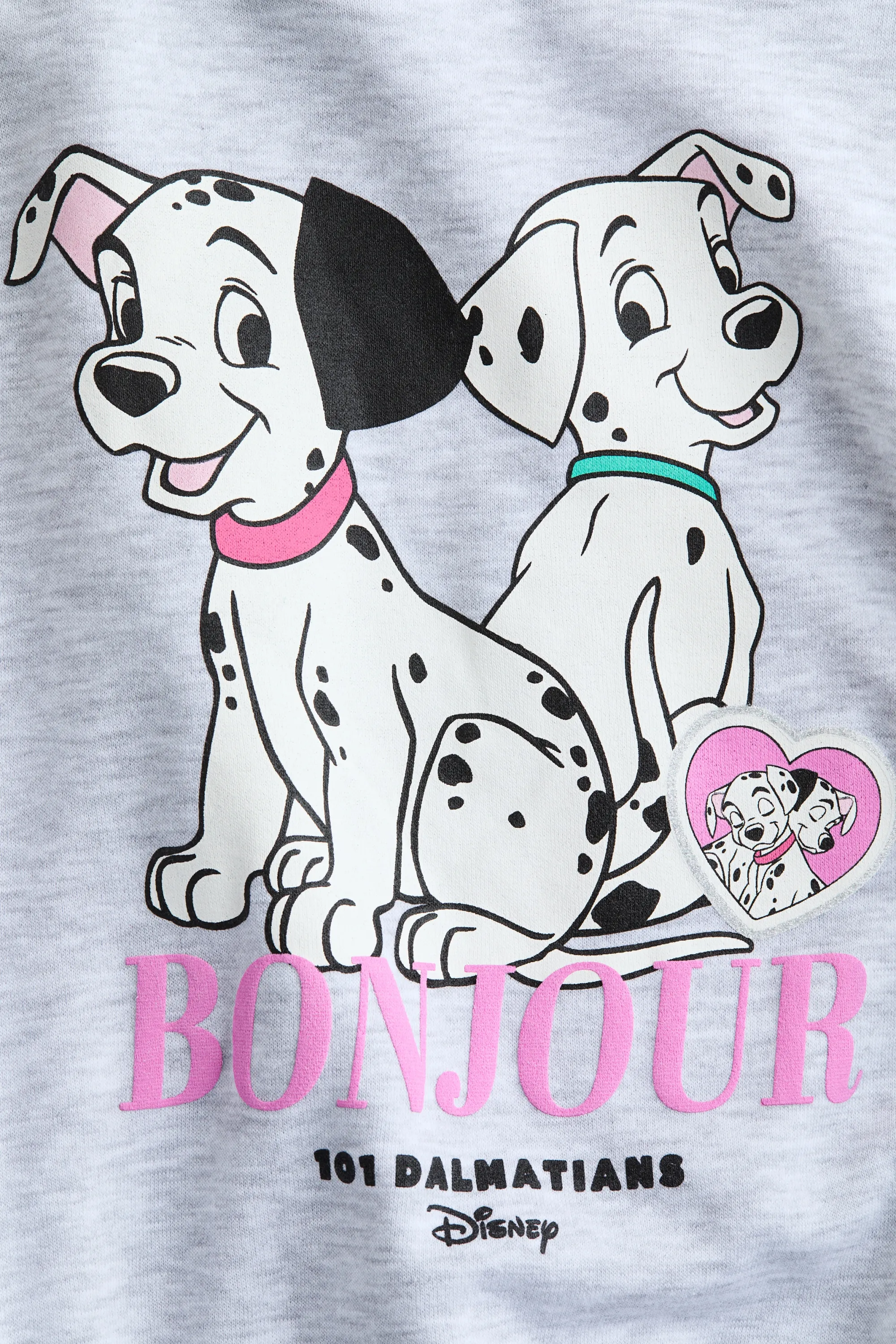 Sweat imprimé avec intérieur brossé - Gris clair/Les 101 Dalmatiens