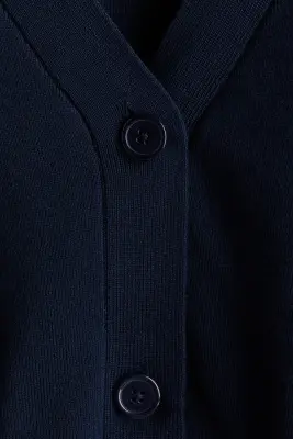 Gilet en maille fine - Bleu marine — photo 3