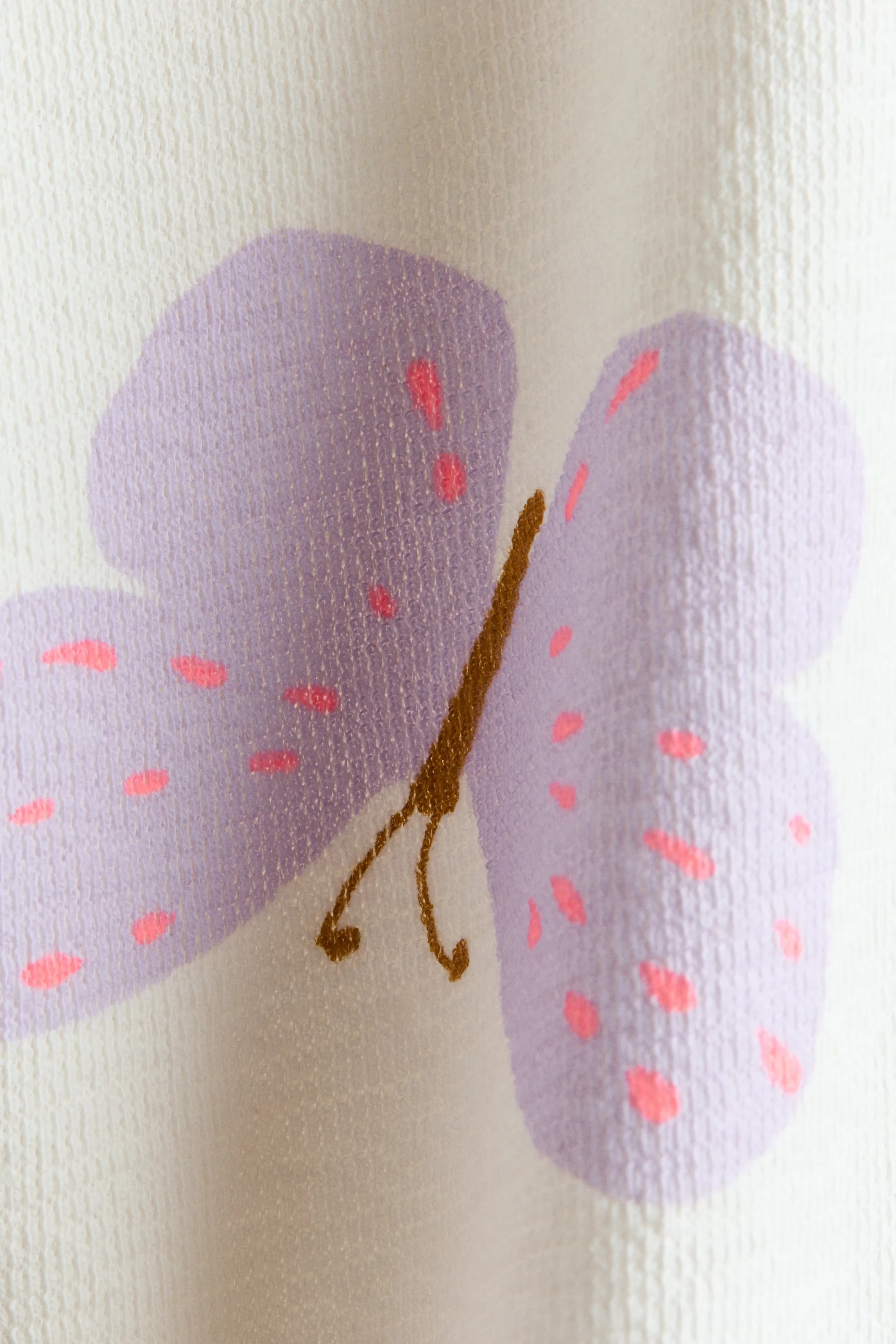 T-shirt en coton - Ivoire/papillons