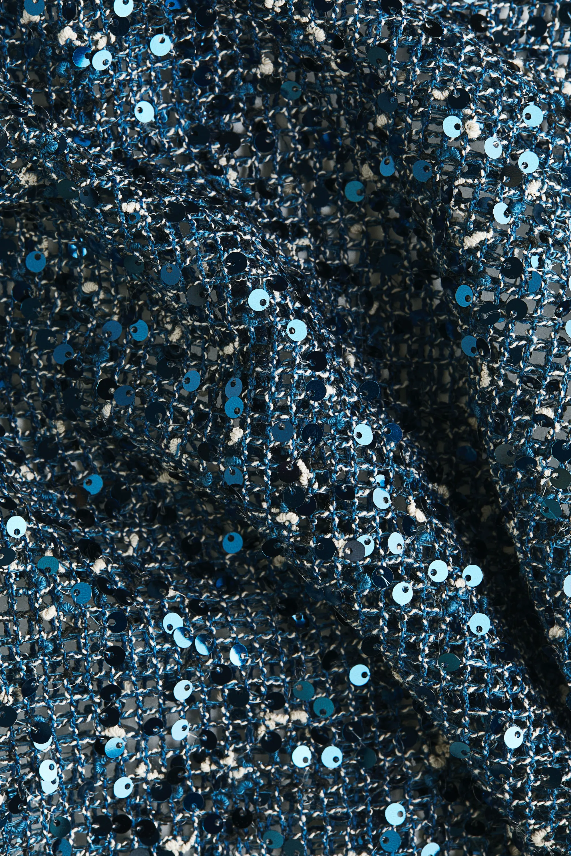Robe filet à sequins - Turquoise foncé