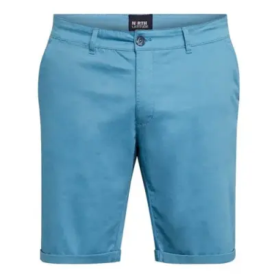 NORTH CHINO SHORT COTON Bleu ciel — photo 1