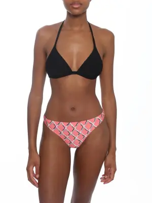 Culotte de maillot de bain motif losanges rose blanc gris Prix boutique 550€ Taille XS/S — photo 2