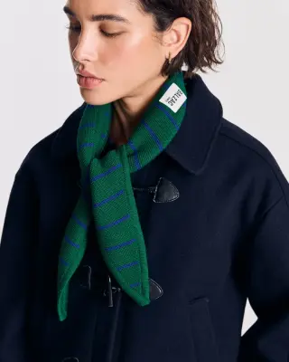 Bandana Liam rayures vert et bleu — photo 2