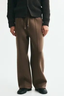 Pantalon jogger chic Relaxed Fit - Taupe foncé — photo 1