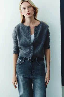 Gilet en laine - Gris foncé — photo 2