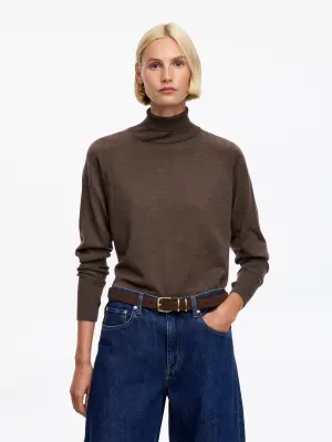 Ceinture en cuir suédé - Marron foncé — photo 1