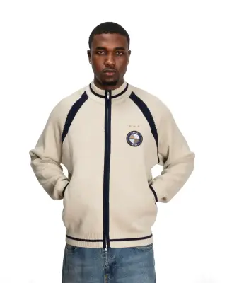 Patta Track Top Cardigan Vaporous Grey — photo 3