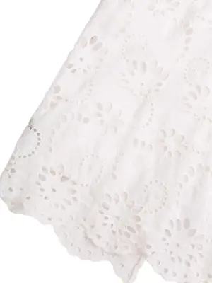 Robe cintrée sans manche en coton broderie anglaise blanche Taille 38 — photo 4