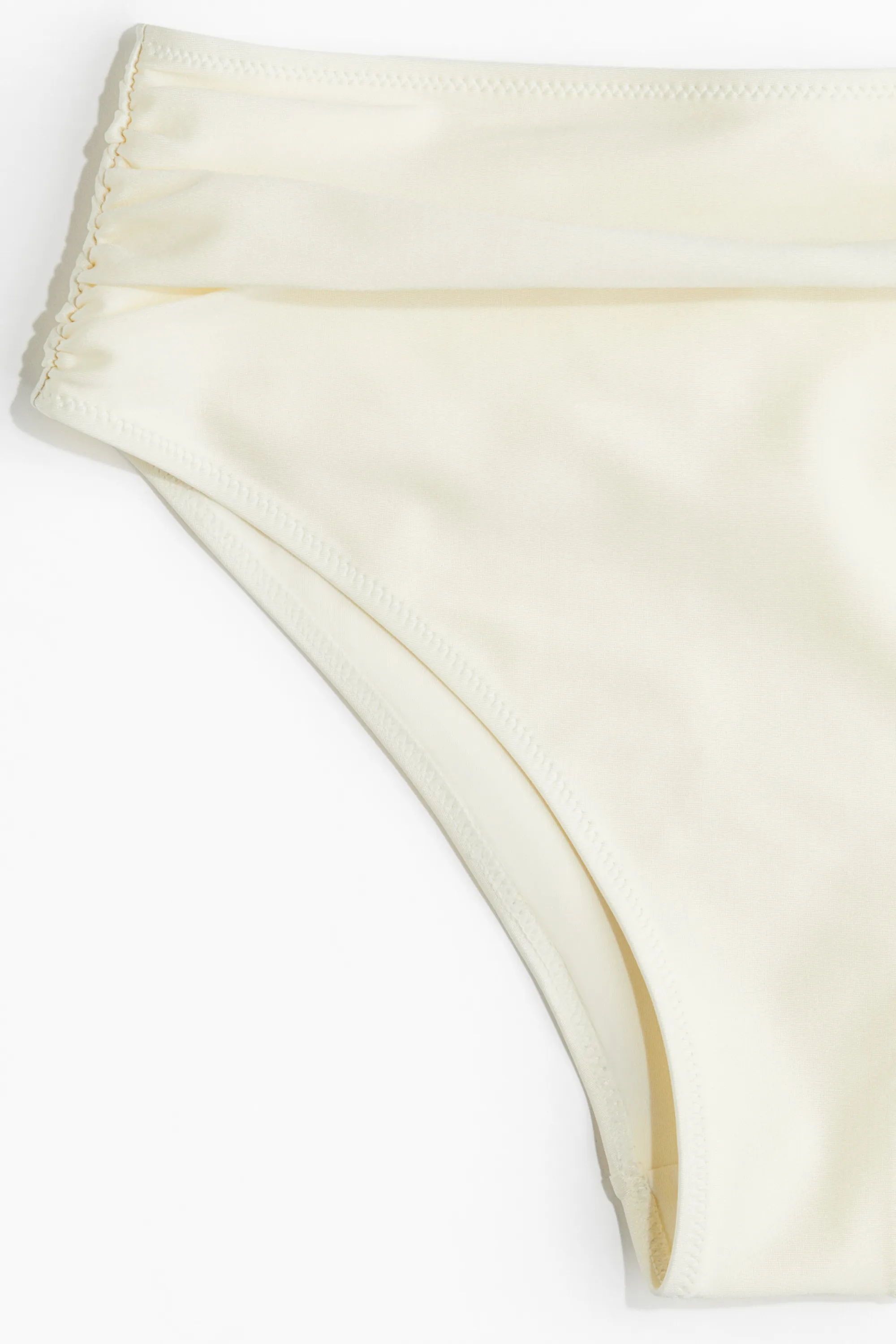 Bas de maillot High Waist Cheeky - Crème