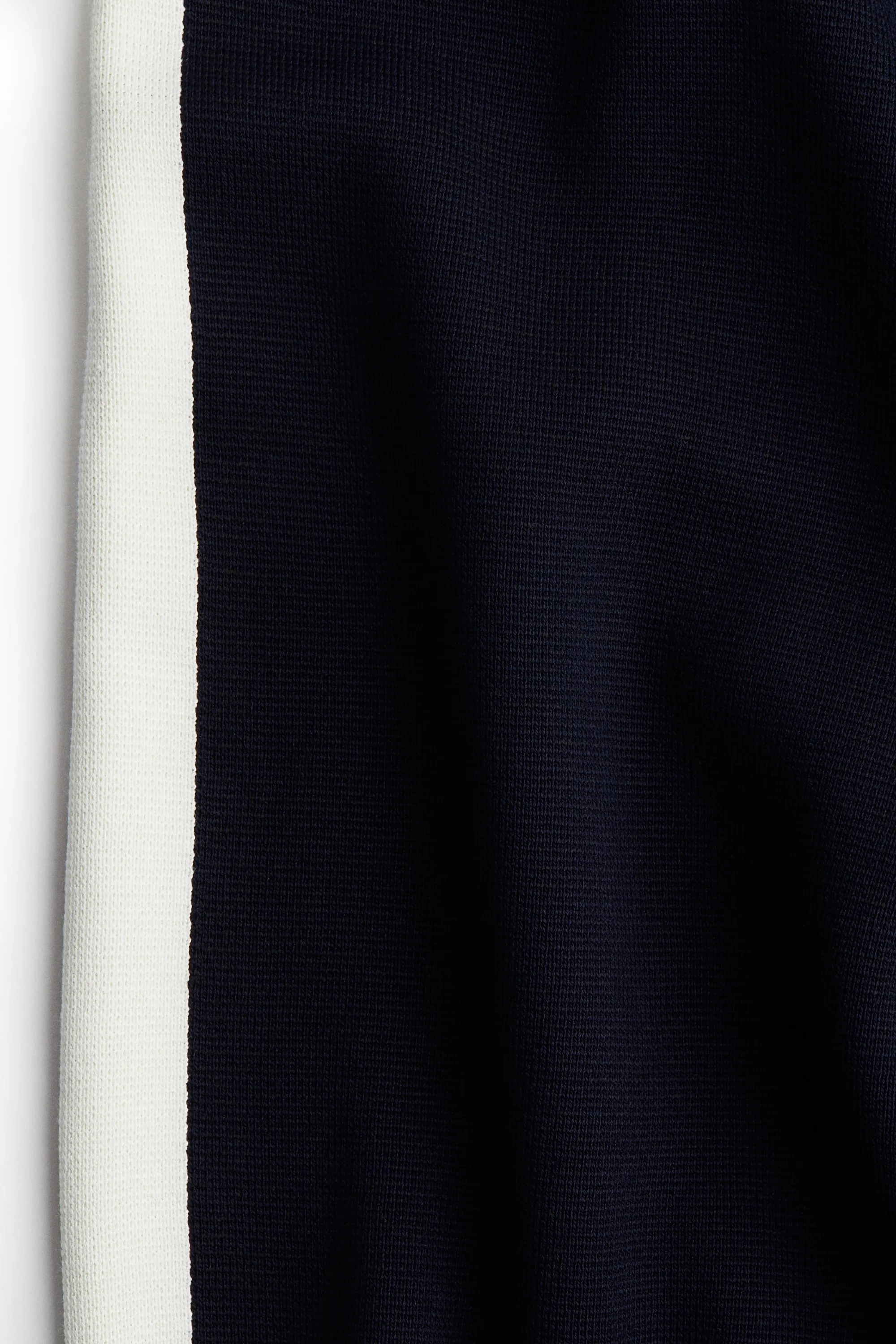 Pantalon large avec taille élastique - Bleu marine