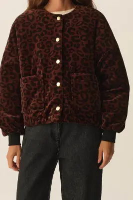 Veste maille Hilda Leopard — photo 4