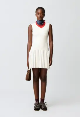 Robe courte maille