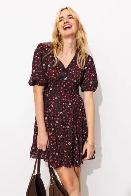 Robe courte imprimée Femme — photo 2