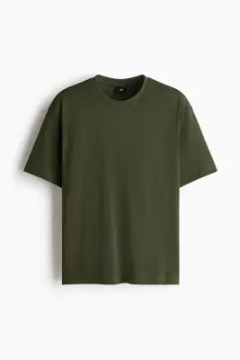 T-shirt et pantalon de pyjama - Vert kaki foncé/carreaux — photo 4