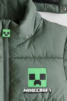 Doudoune déperlante - Vert kaki/Minecraft — photo 2