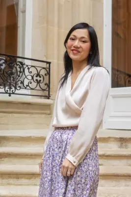 Blouse Estelle - nude — photo 2