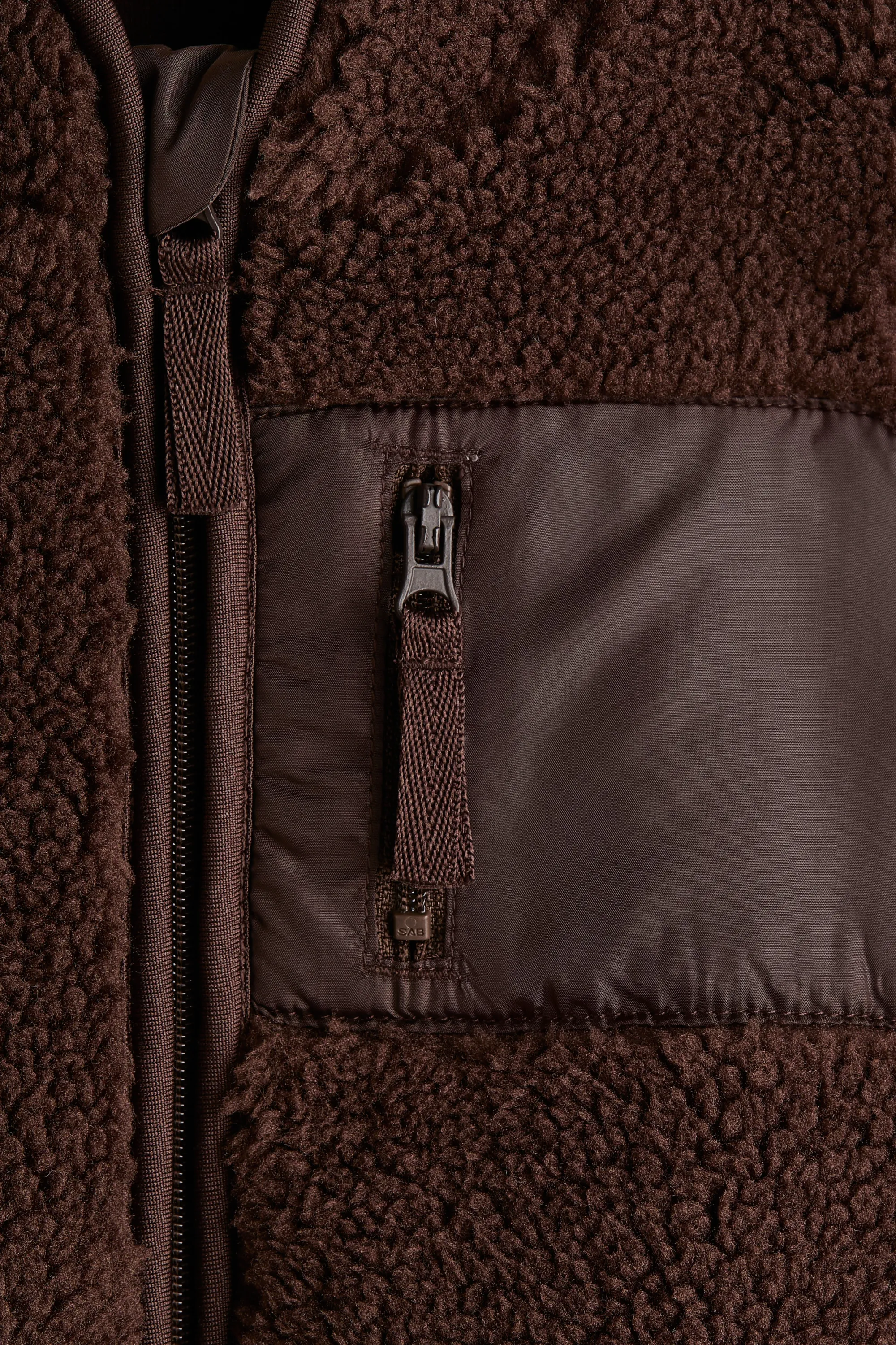 Veste sans manches en tissu Teddy bear - Marron