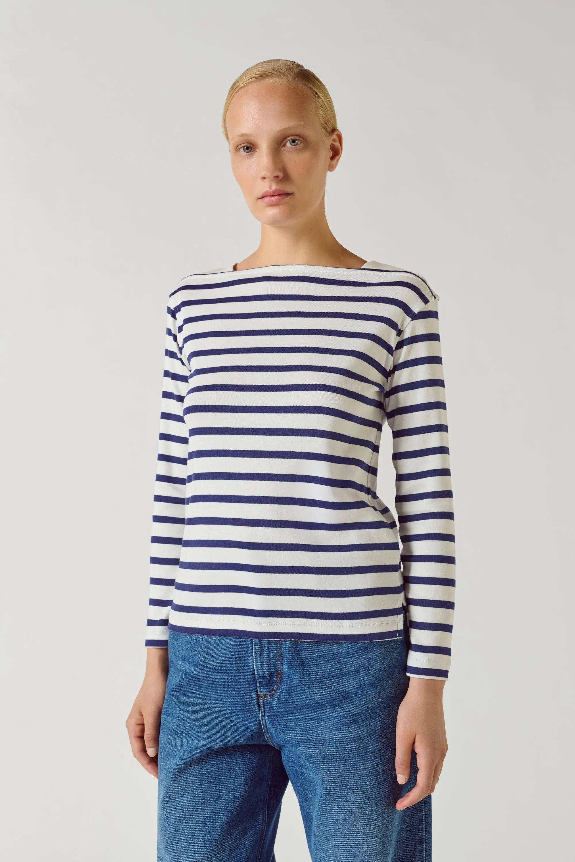 TEE-SHIRT KATY BLANC/BLEU