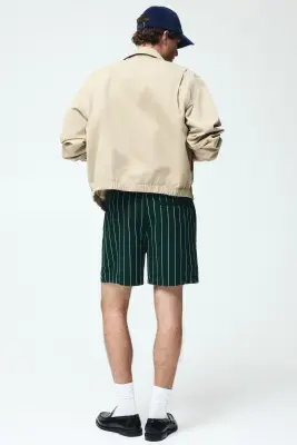 Short Regular Fit - Vert foncé/rayé — photo 3