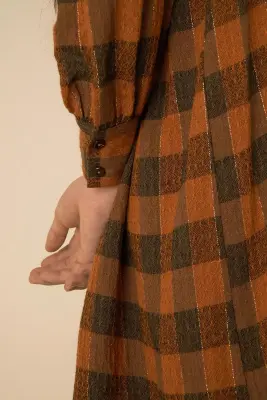 robe virola carreaux gingembre — photo 4