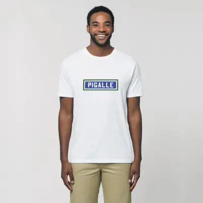 TEE SHIRT COTON BIO IMPRIMÉ - PIGALLE - BLANC — photo 4