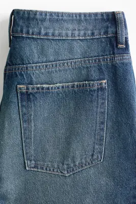 Barrel Regular Waist Jeans - Bleu denim foncé — photo 5