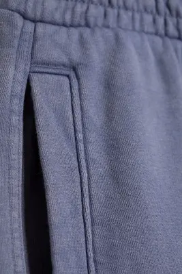 Pantalon de jogging droit ample taille mi-haute - Bleu délavé — photo 4