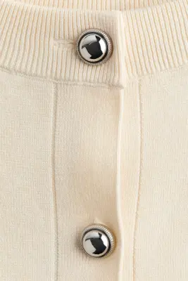 Gilet en maille fine - Beige clair — photo 3