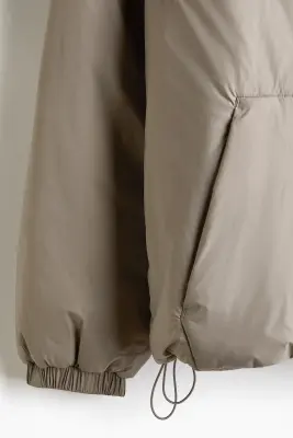 Veste matelassée coupe-vent et déperlante - Beige clair — photo 4