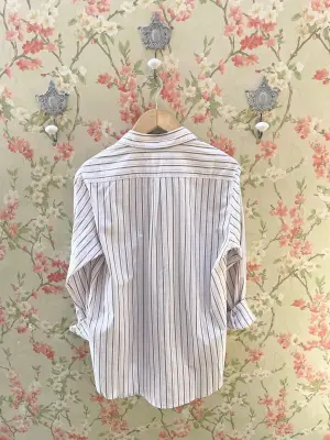 Nouveau ! XIRENA Chemise Beau Stripes Matcha Pink — photo 4