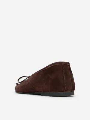 Ballerines en cuir - Marron — photo 2