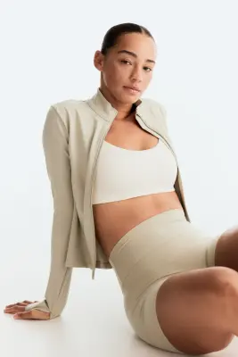 Veste de sport zippée SoftMove™ - Vert sauge — photo 2