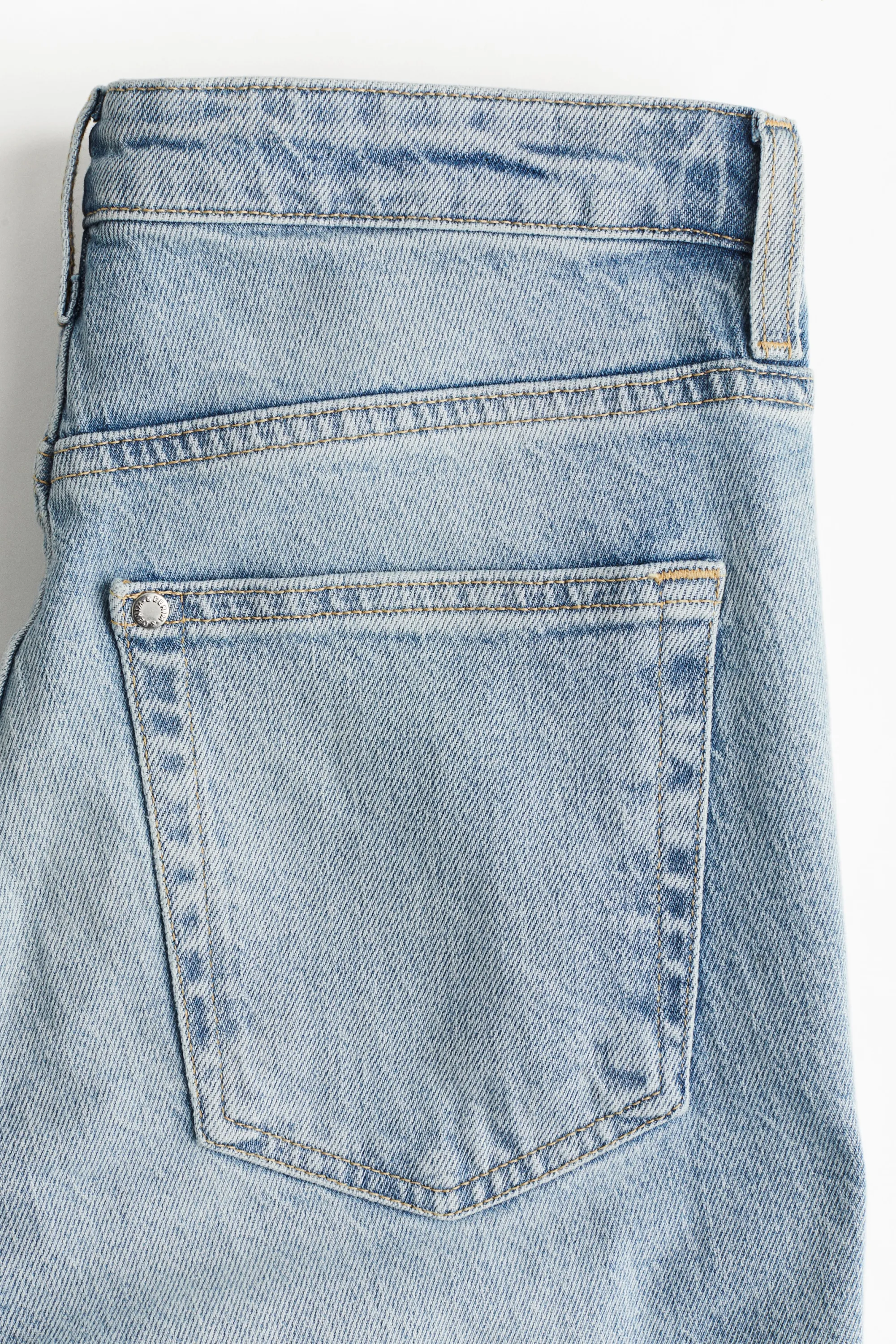Petite Length Flared High Jeans - Bleu denim clair