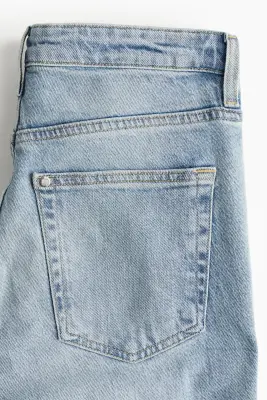 Petite Length Flared High Jeans - Bleu denim clair — photo 1