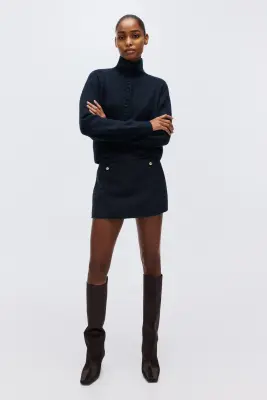 Jupe-short - Bleu marine — photo 1