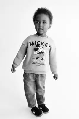 Sweat imprimé - Bleu clair/Mickey — photo 3