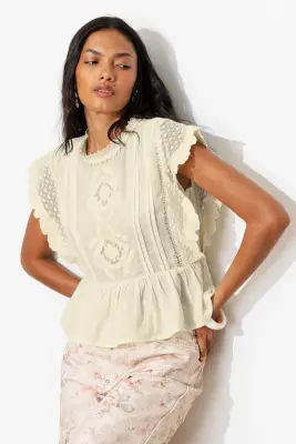 Blouse rétro-romantique Femme — photo 5