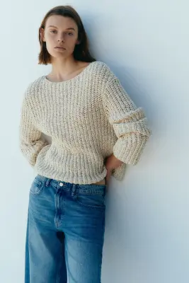 Barrel Regular Waist Ankle Jeans - Bleu denim — photo 1