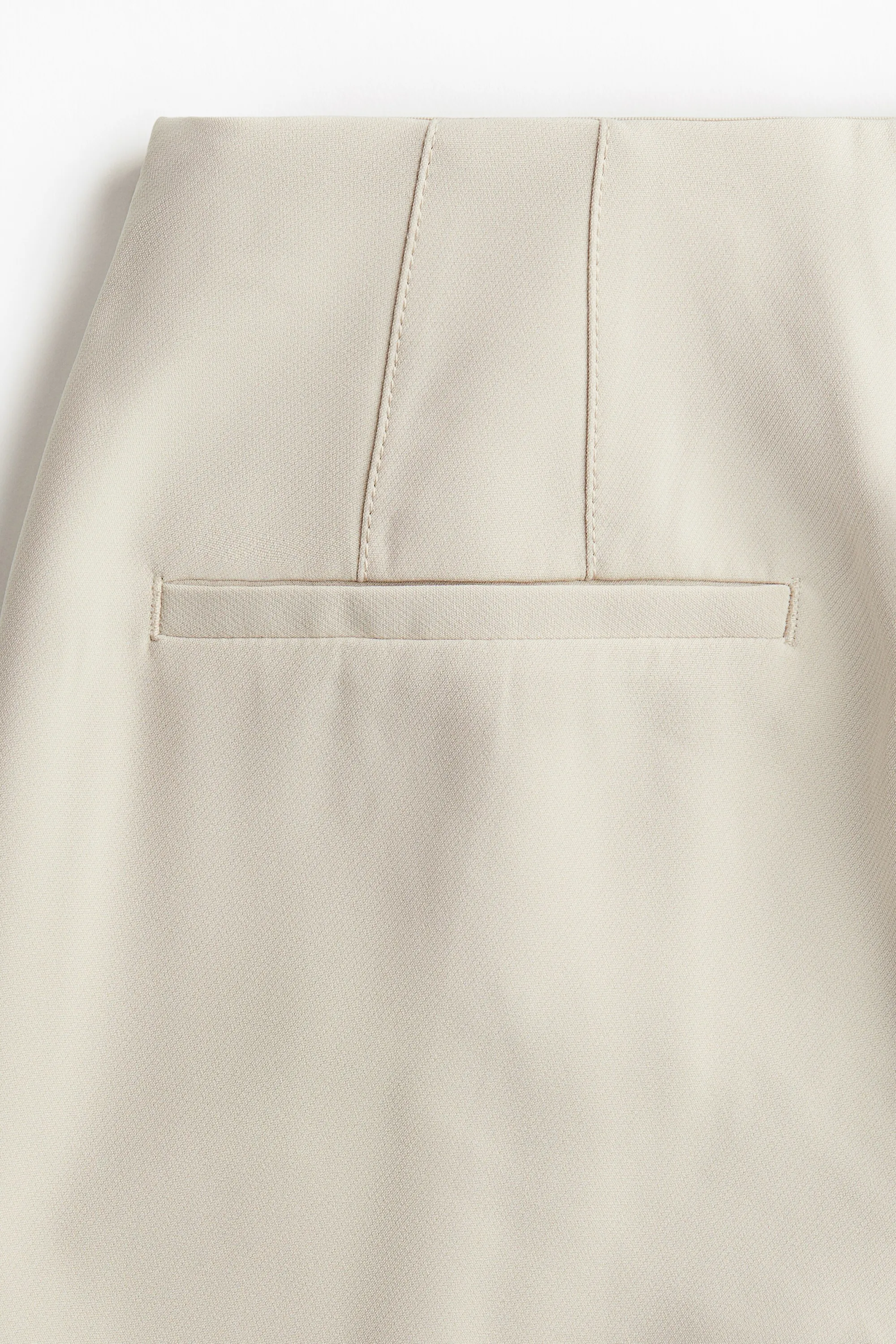 Pantalon en twill avec boutons devant - Beige clair