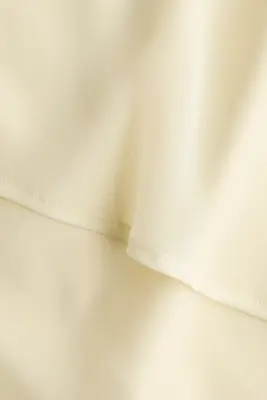 Robe avec cape superposée - Jaune clair — photo 4