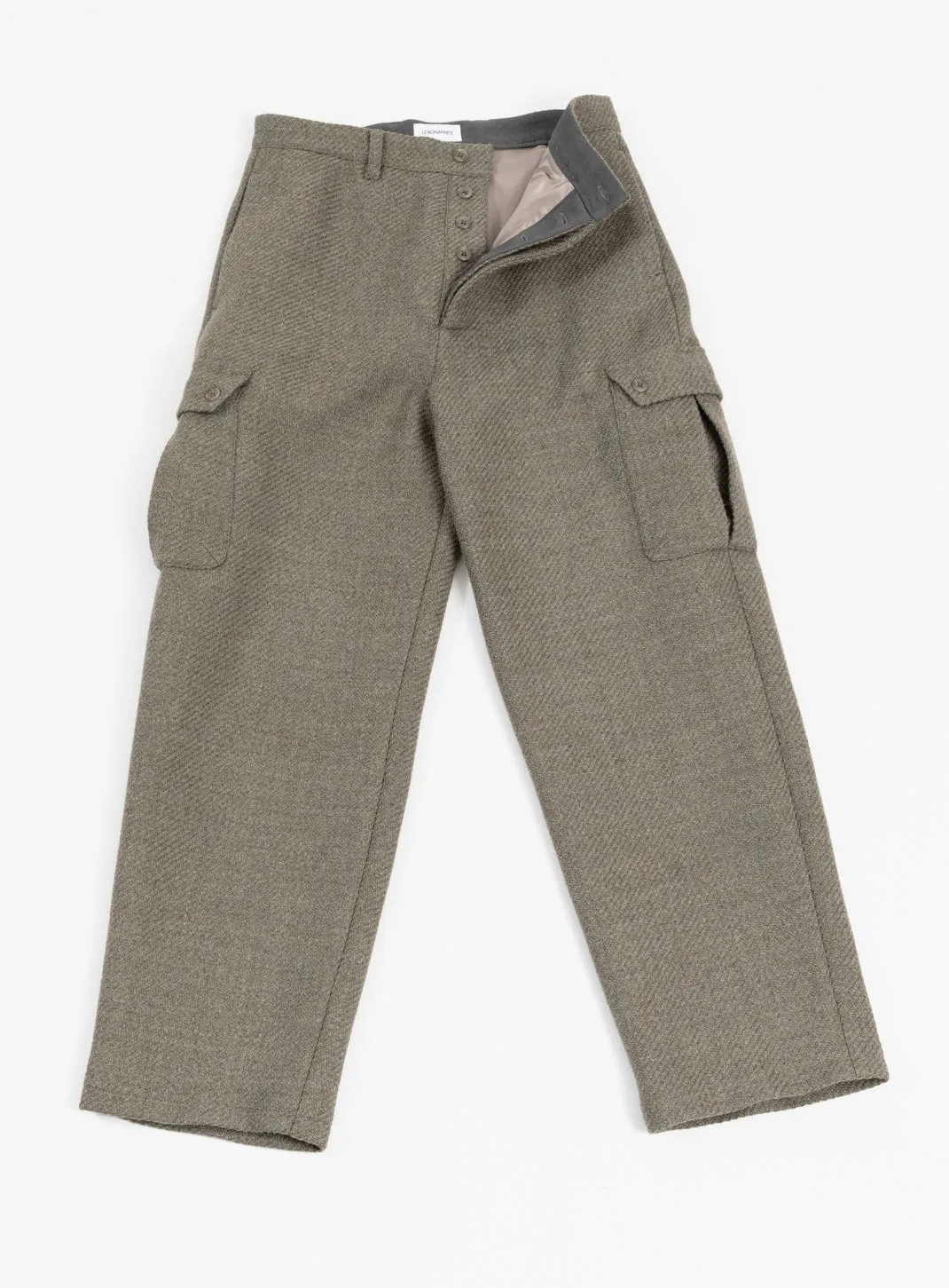 Cargo Pants in Clay 100% Italian Wool