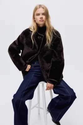Veste duveteuse - Marron foncé — photo 1