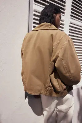 Veste matelassée - Beige foncé — photo 4