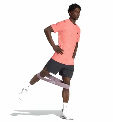 ADIDAS TEE SHIRT STRETCH GRANDE LONGUEUR Rose — photo 4