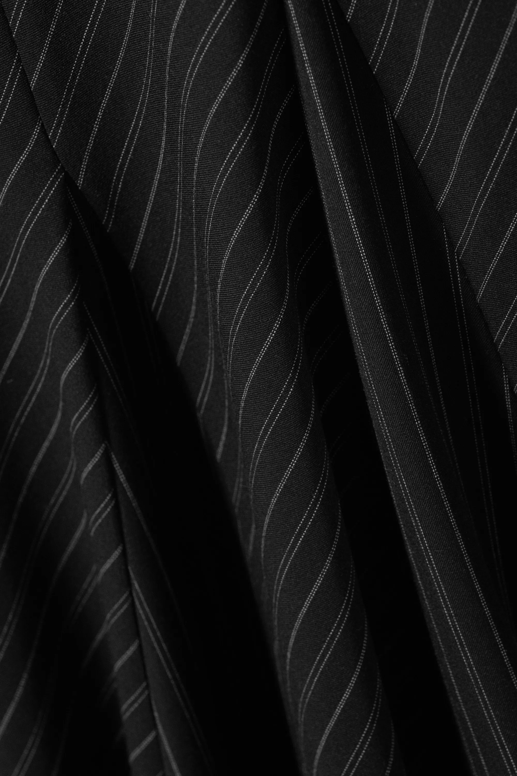 Jupe longue taille mi-haute à panneaux - Noir